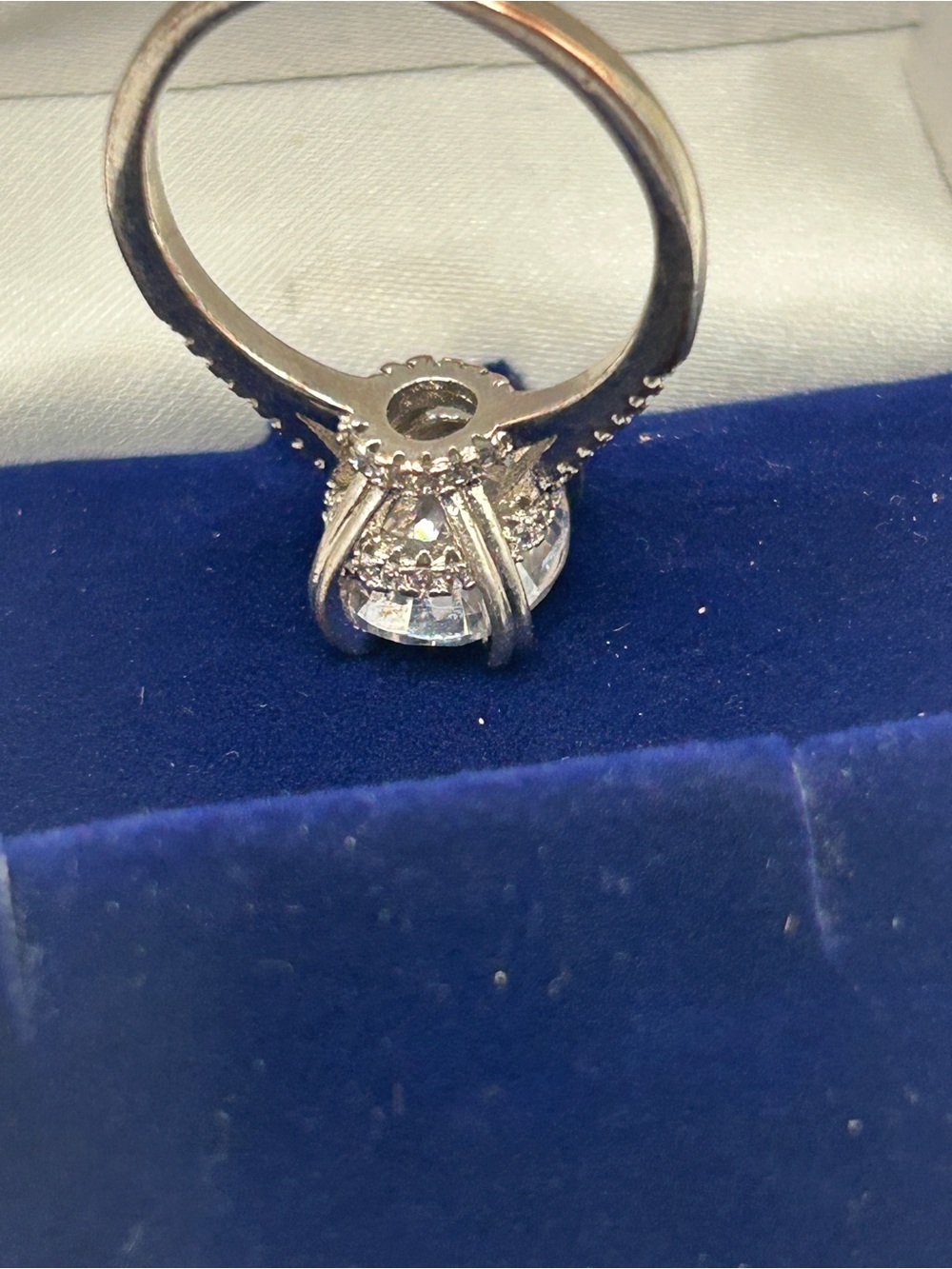Solitaire 4 Carat Cocktail CZ Diamond Ring Sz 9 - Picture 13 of 16